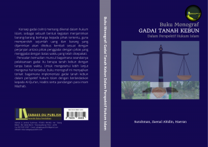 Book Cover: Gadai Tanah Kebun Dalam Perspektif Hukum Islam