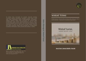 Book Cover: Wakaf Tunai