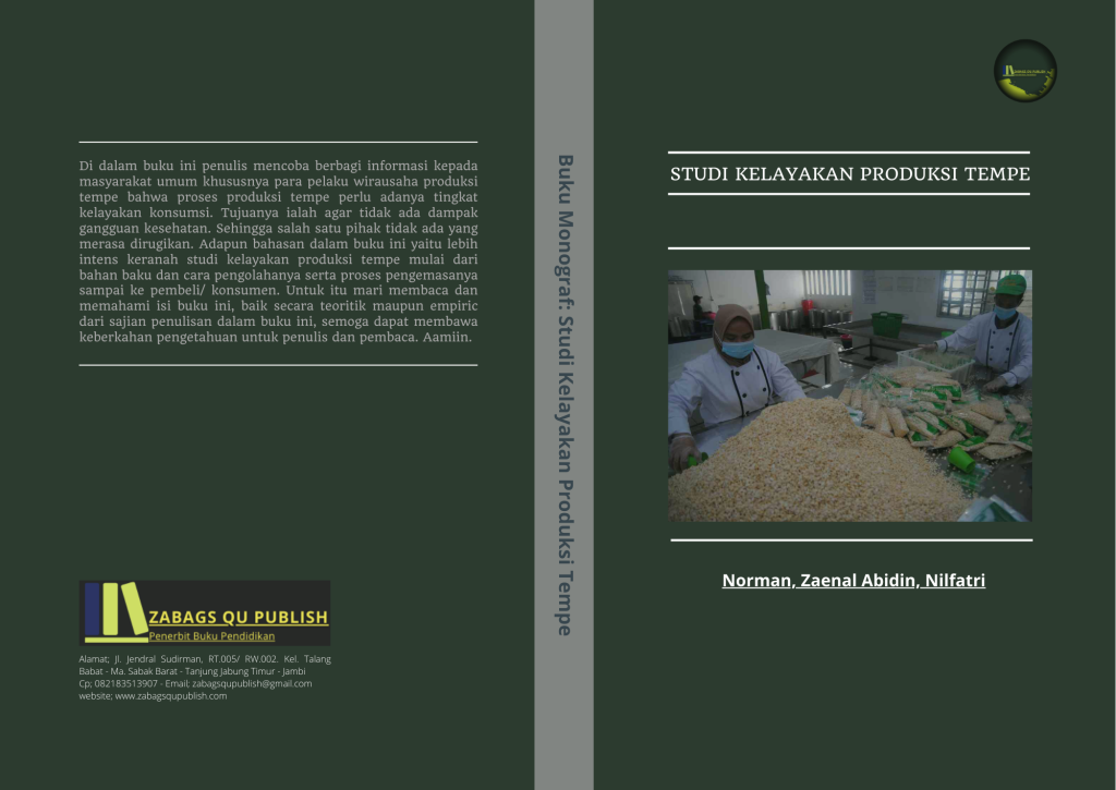 Book Cover: Studi Kelayakan Produksi Tempe