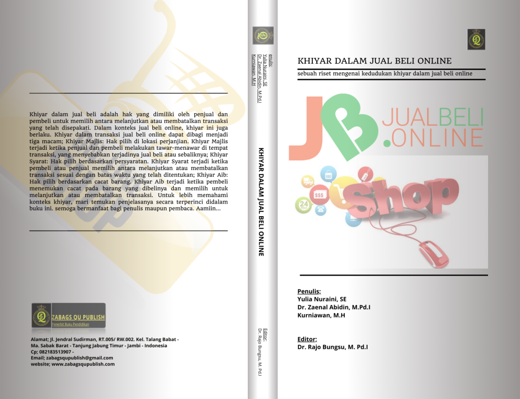 Book Cover: KHIYAR DALAM JUAL BELI ONLINE; sebuah riset mengenai kedudukan khiyar dalam jual beli online