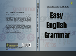 Book Cover: EASY ENGLISH GRAMMAR