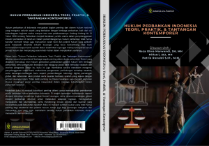 Book Cover: HUKUM PERBANKAN INDONESIA; Teori, Praktik, & Tantangan Kontemporer