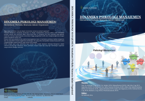Book Cover: DINAMIKA PSIKOLOGI MANAJEMEN